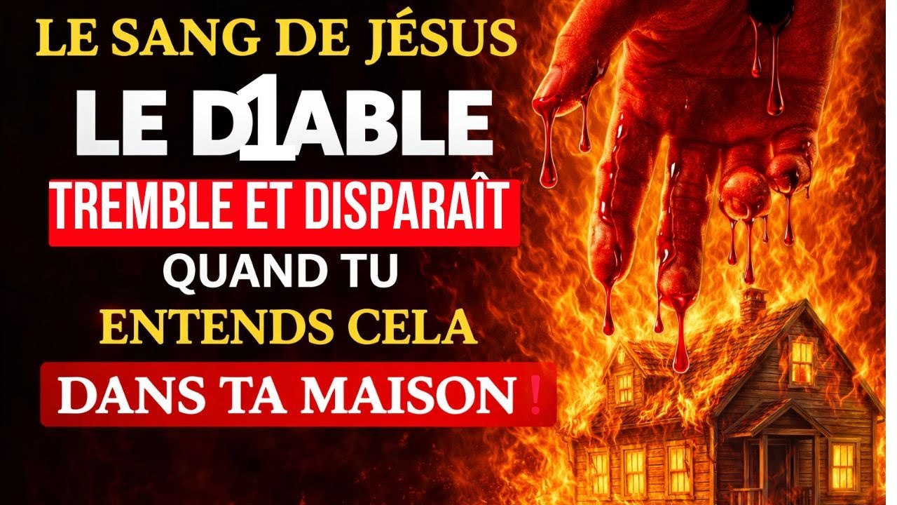 🔴Prière Puissante INVOQUE le SANG DE JÉSUS EXPULSE🔥 LE d1able et BRISE LA SORCELLERIE DANS TA MAISON