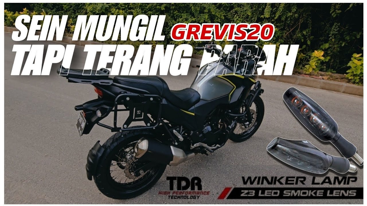 KECIL CABE RAWIT 💯‼️LAMPU SEIN MUNGIL TDR Z3 LED SMOKE LENS DI KAWASAKI VERSYS X 250 TOURER
