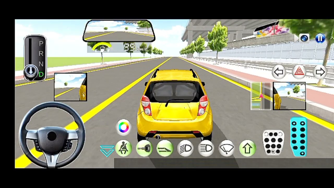supercar yellow Car Driving School Simulator