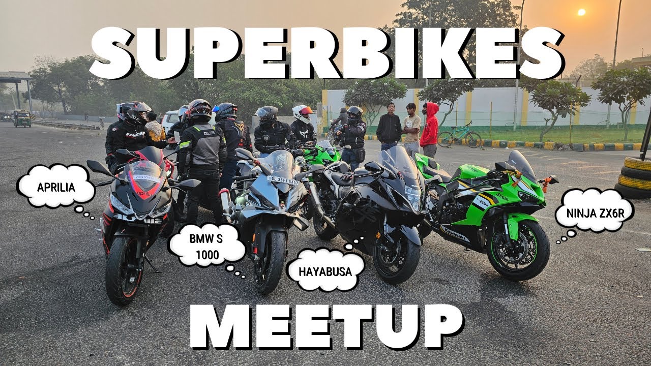 New Members Kai sath Meetup | BMW S 1000 RR, Kawasaki zx6r, Hayabusa Gen 3, Aprilia