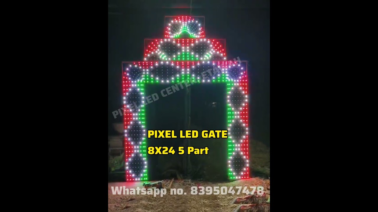 Pixel Led gate 8x24 pixel led gate design pixel led arch gate design best desing controller availabe