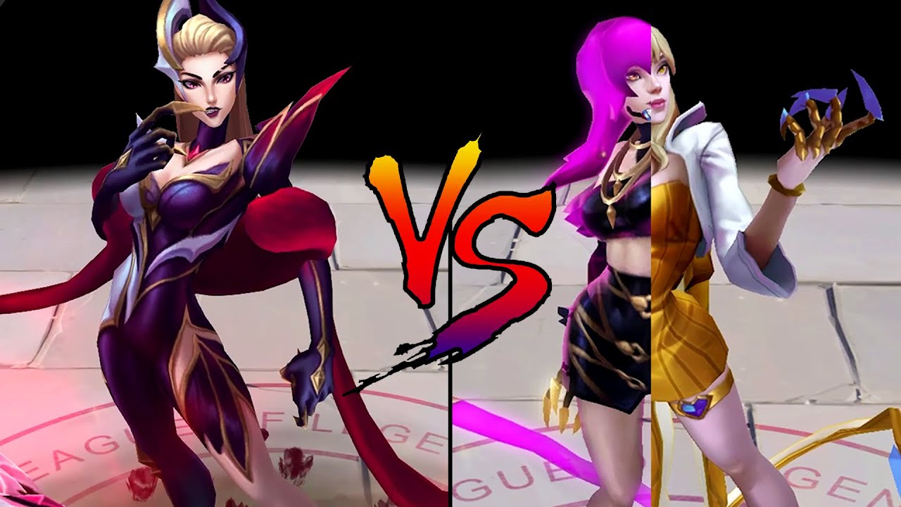 Coven Evelynn vs KDA Evelynn Skin Comparison Spotlight - Including KDA Evelynn Prestige Edition