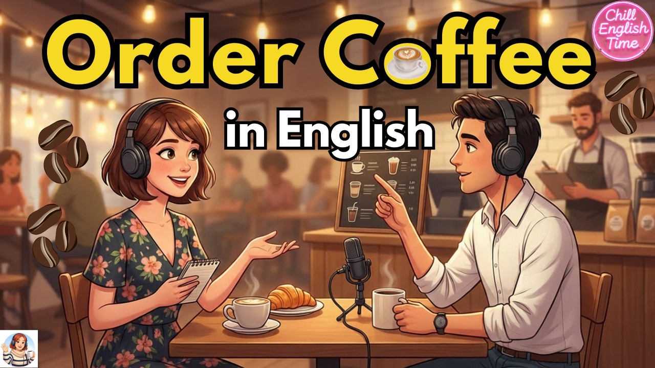 Ordering at Coffee Shops in English | Speaking Practice for Learners | English for Beginners