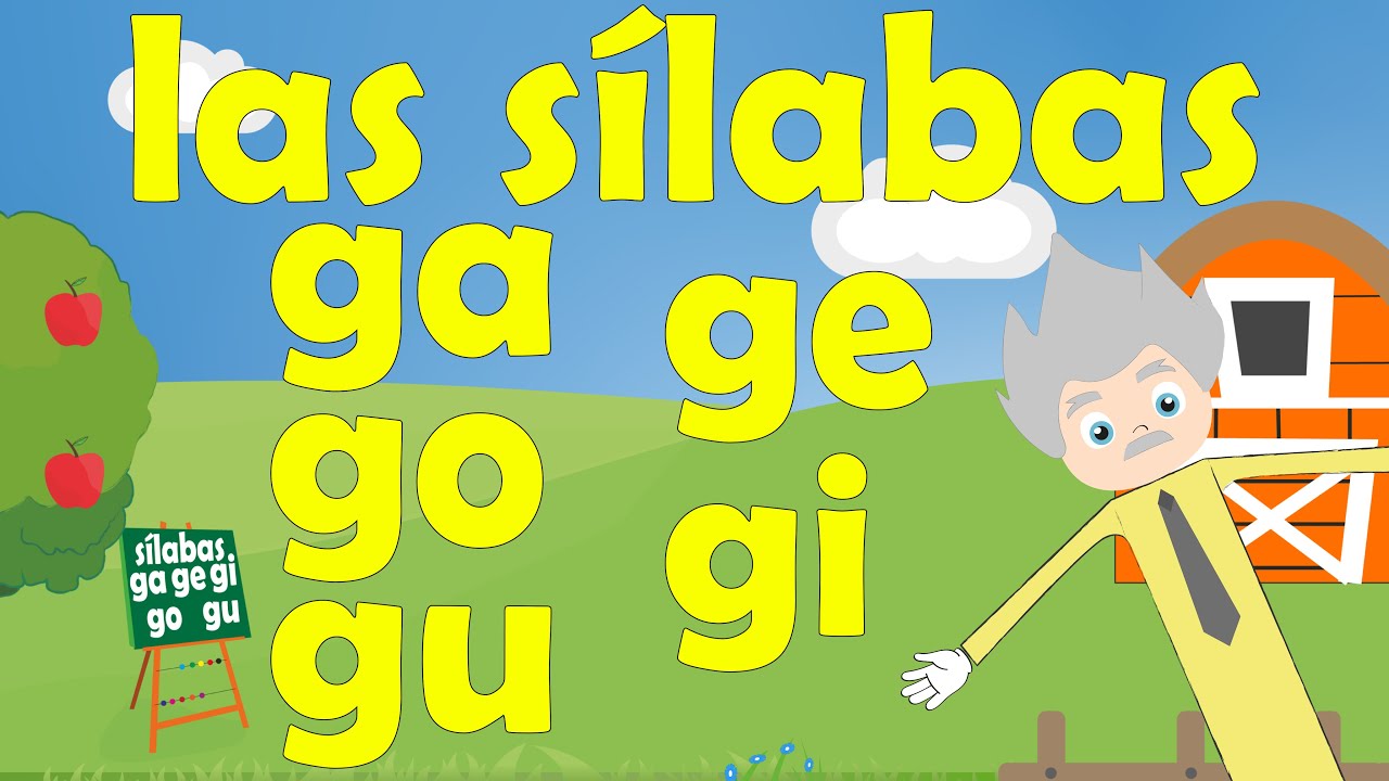"Las SILABAS  ¡¡ ga ge gi go gu !! para NIÑOS"