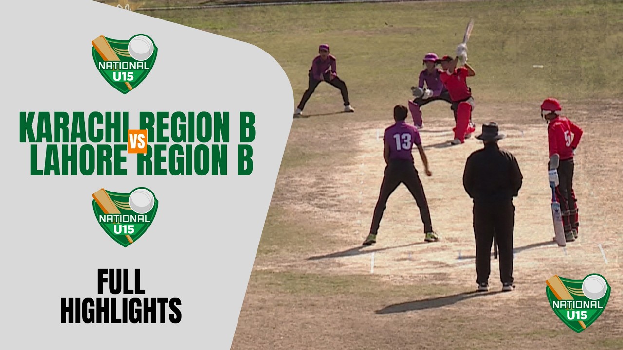 Full Highlights | Karachi Region Blues vs Lahore Region Blues | Under 15 | MT1J