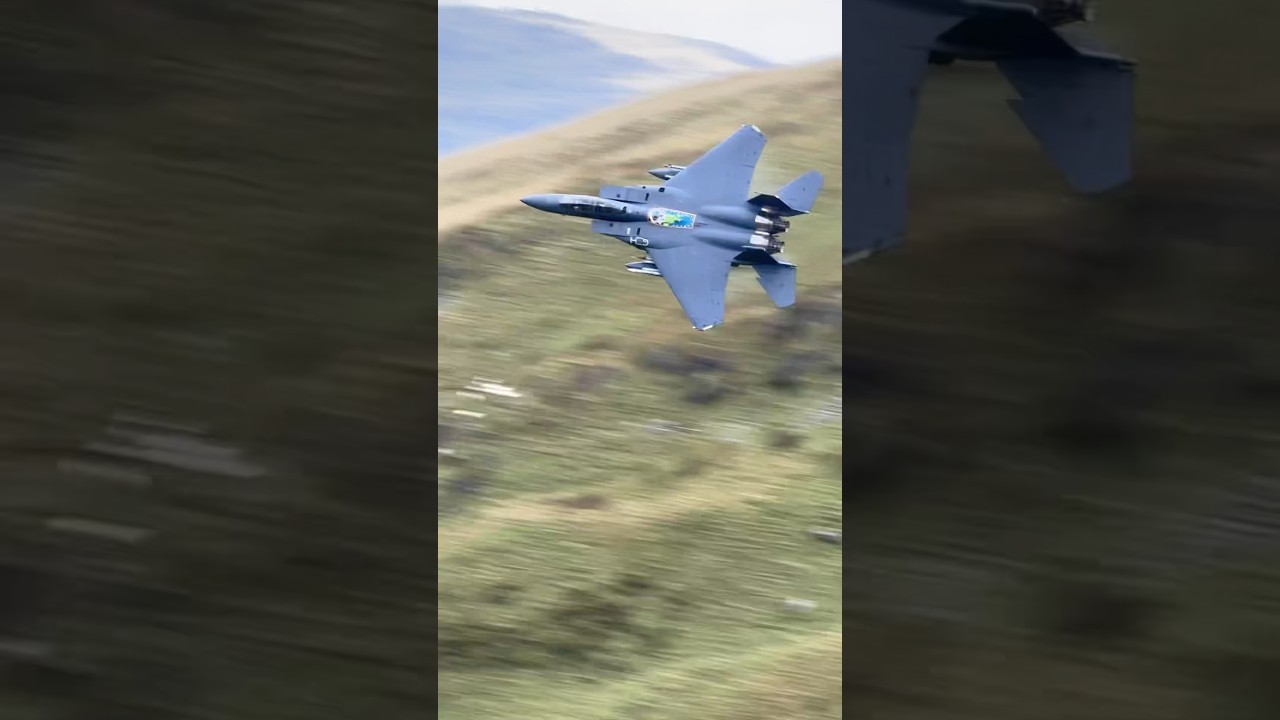 494th panthers back in the Mach Loop in the F15E Strike Eagle 