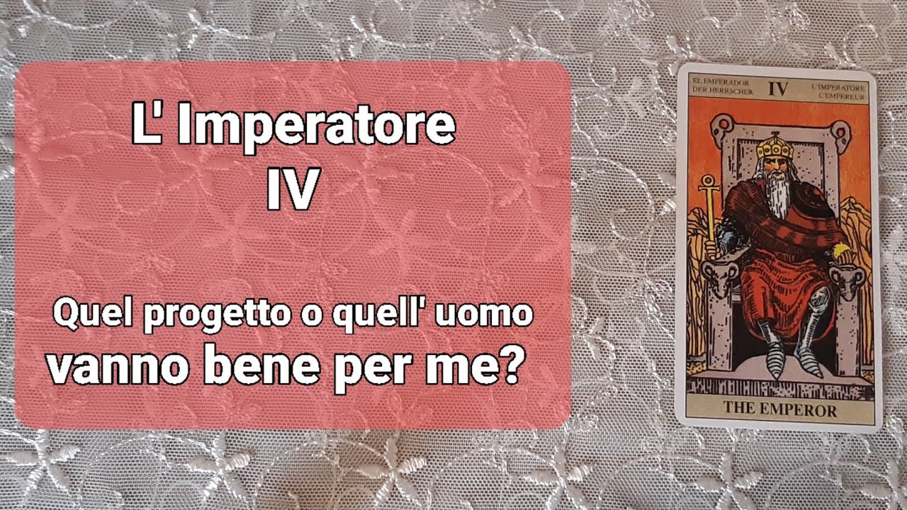 L' Imperatore IV; Quel progetto o quell' uomo fanno per te?