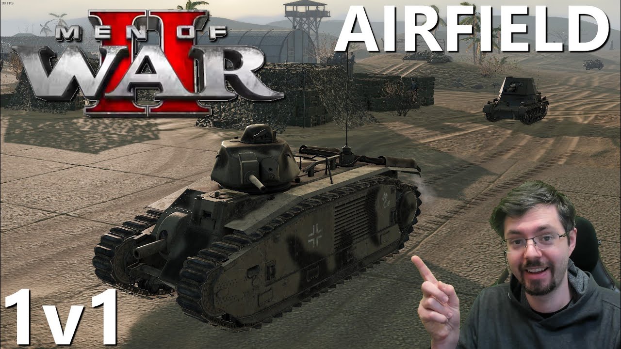 Men of War 2 - 1v1 Airfield (Wher vs USSR) Combined Arms