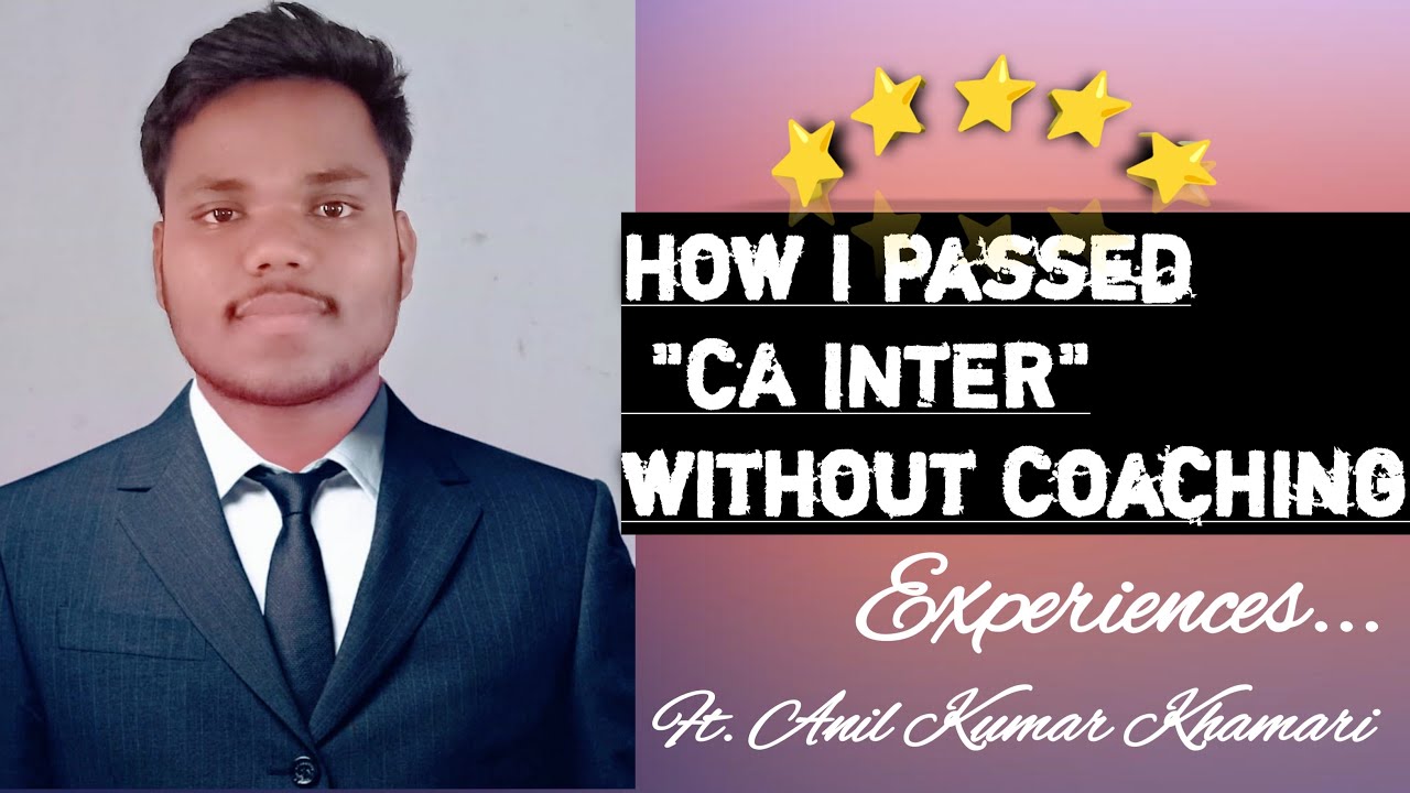 I passed CA inter without Coaching