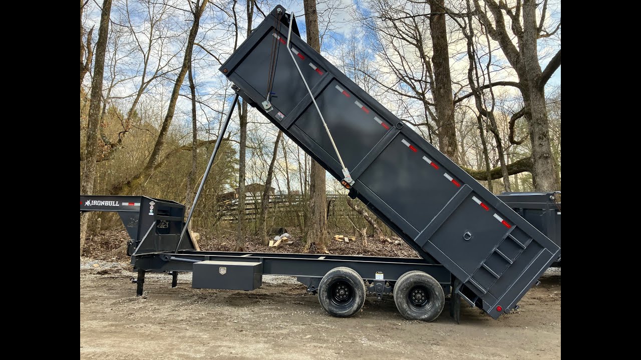 2023 Iron Bull DMG - Gooseneck 8x20 dual tandem 24,900 GVWR. 4' Sides, 10K axles, Telescopic Hoist.