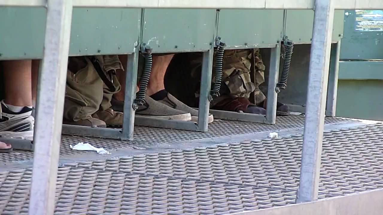 The world famous Glastonbury Festival toilets 2010