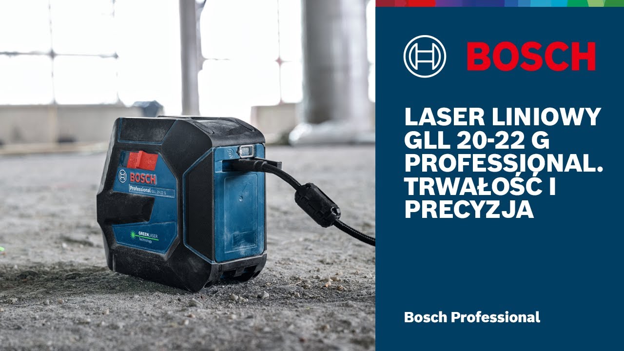 Precyzja i niezawodność: laser liniowy Bosch GLL 20-22 G Professional w szczeg&oacute;łach