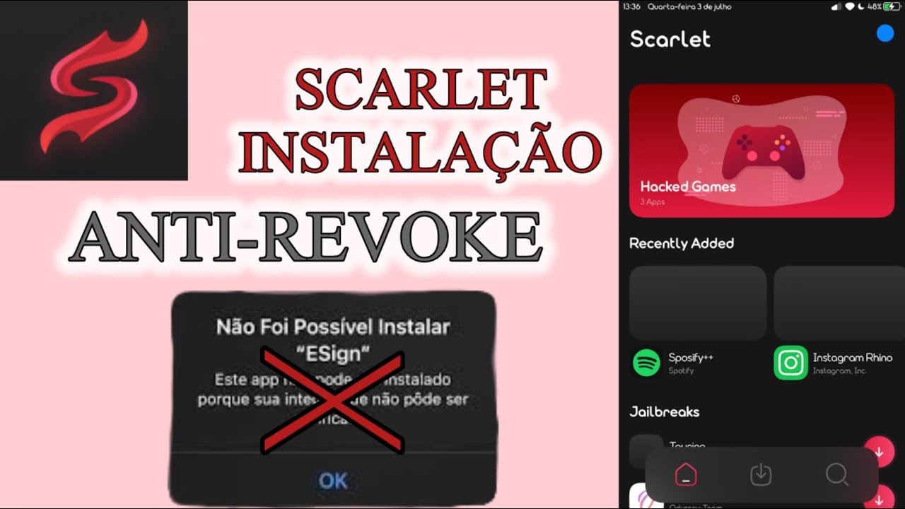 SCARLET🔥NO REVOKE🔥INSTALAÇÃO COMPLETA 2025✅