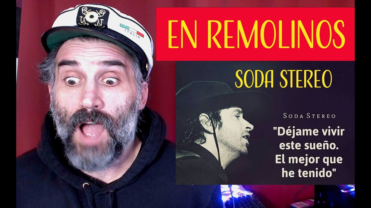 Italian REACT TO ARGENTINIAN ROCK Soda Stereo - En Remolinos reaction