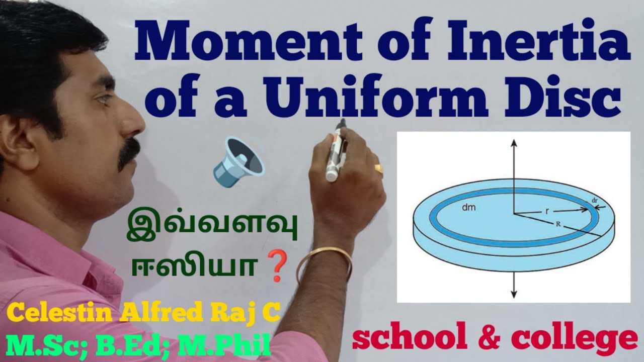 Moment of Inertia|of a|Uniform|Disc|Motion of system of particles|Rigid bodies|Unit 5|sky physics