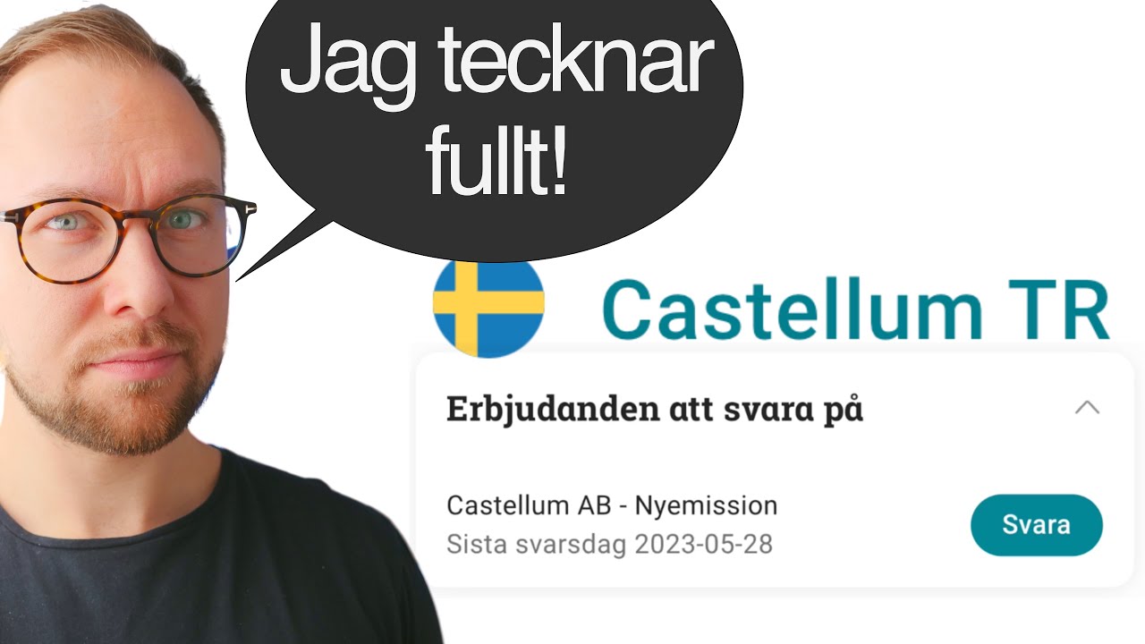 S&aring; tecknar du Castellum-aktier i Nyemission (Guide) - Castellum Teckningsr&auml;tter