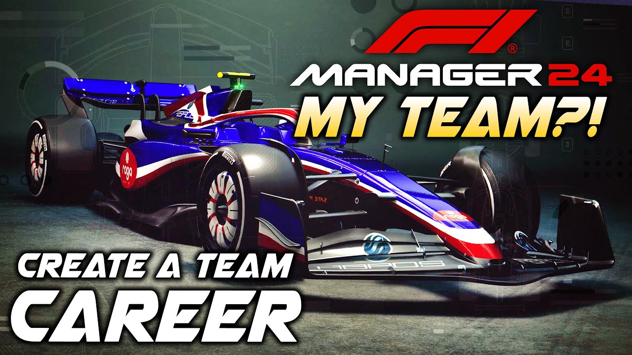 F1 Manager 24 'CREATE A TEAM' CAREER MODE Reveal! Custom Livery, New Race Gameplay, Sponsors & More!