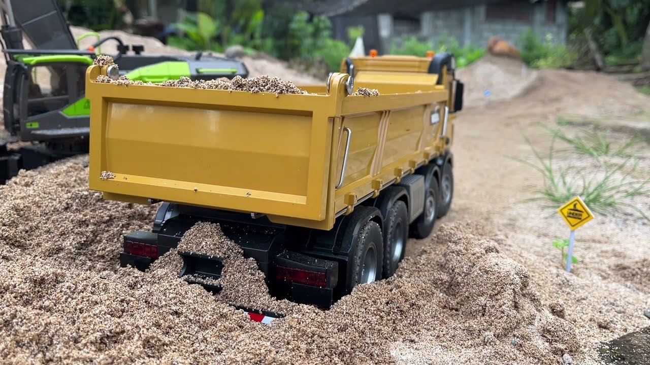 Best Action Miniatur Construction RC Excavator, Truck, Bulldozer Huina Dan Truck Volvo e591