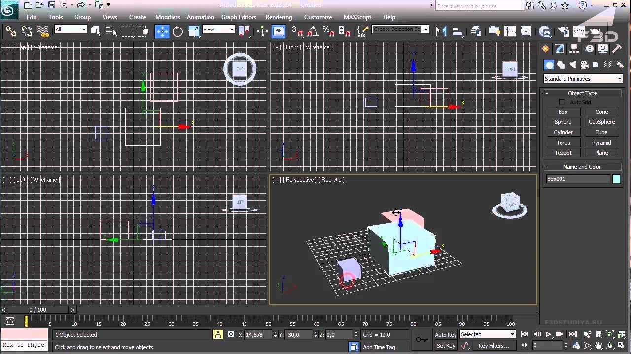 3ds Max 2012 для начинающих  Урок 4 (treedera.blogspot.com)