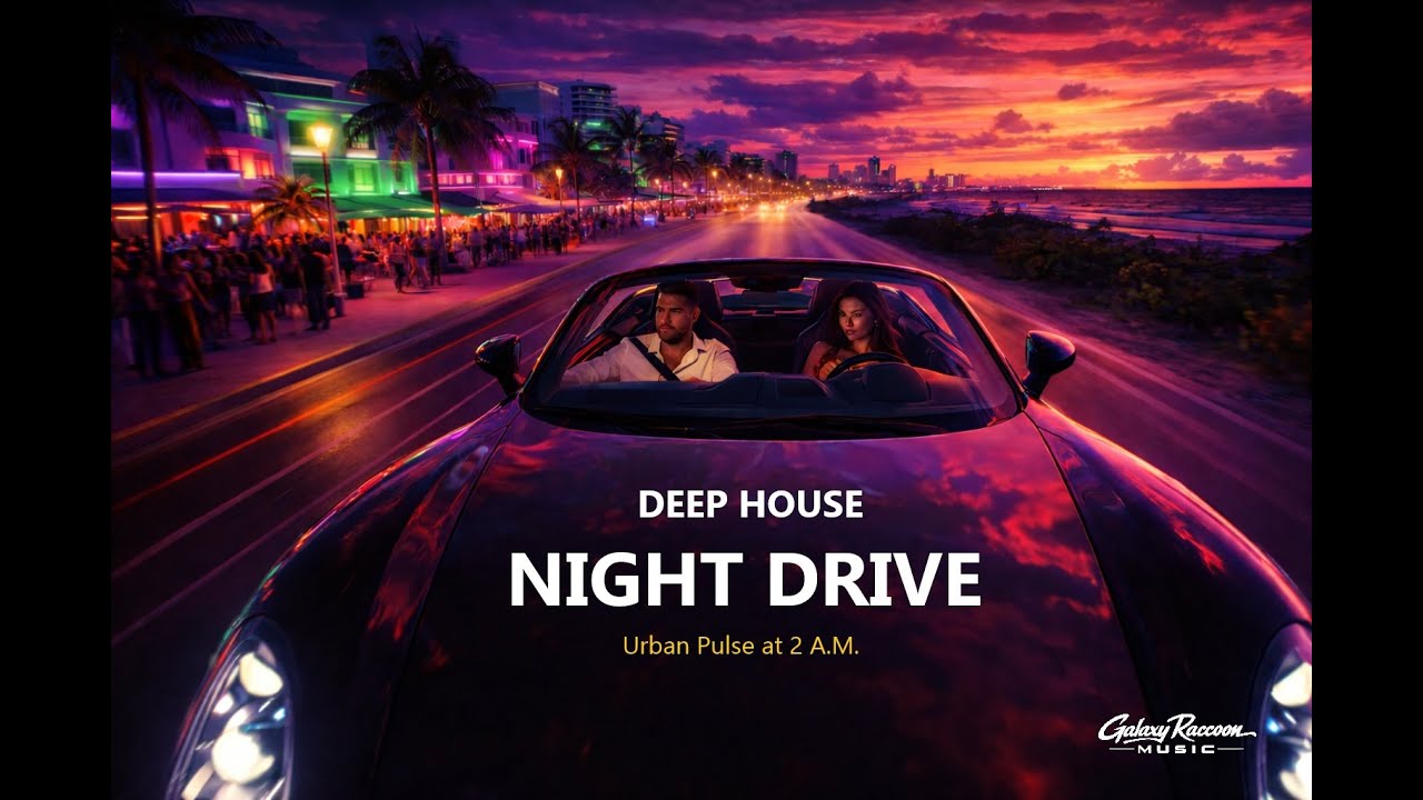 Urban Pulse at 2 A.M. – Galaxy Raccoon Music | Deep House Night Drive
