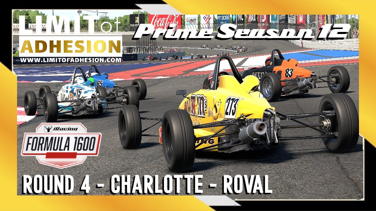 iRacing Limit of Adhesion Racing League - Prime Season 12 - FF1600 - Round 4 - Charlotte