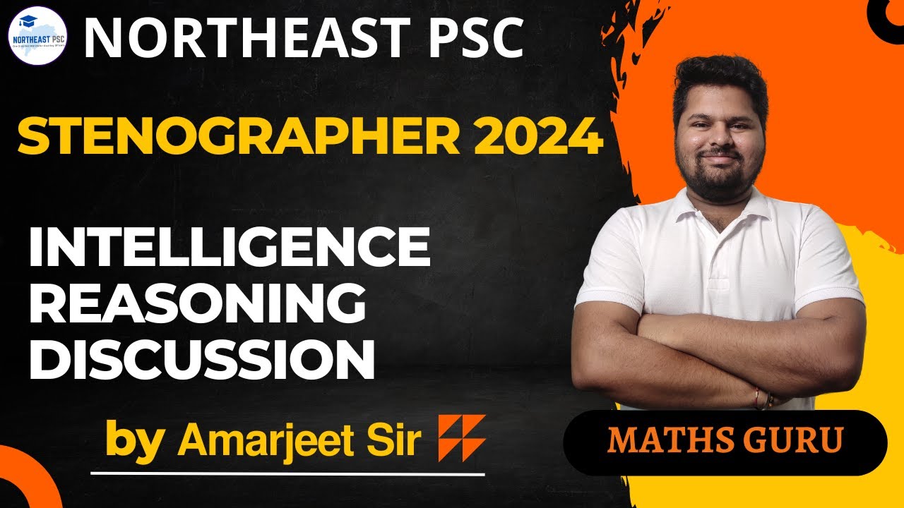 STENOGRAPHER 2024 I INTELLIGENCE REASONING I TEST DISCUSSION I APSSB I by Amarjeet Sir