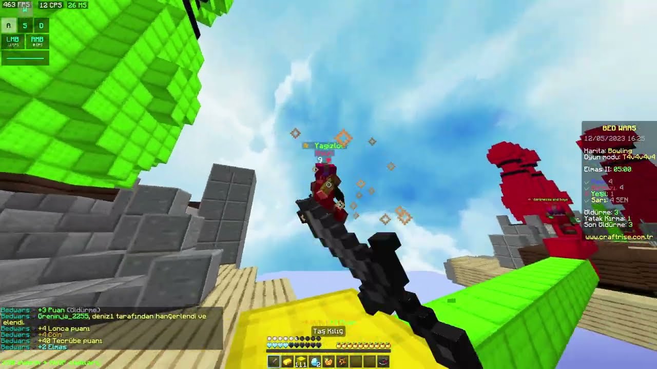 2 Dakikada NASIL MA&Ccedil; KAZANILIR? (Craftrise/Craftrise bedwars)