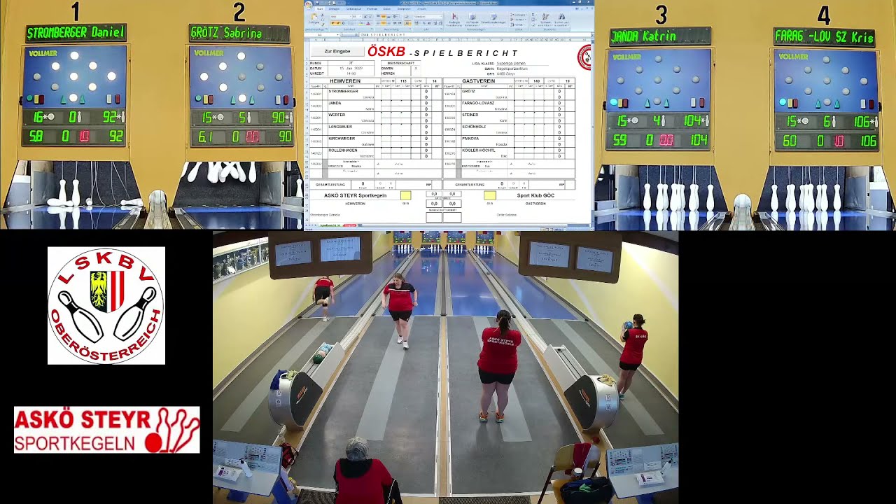 Livestream von LSKBV OÖ -  ASKÖ Steyr SL Damen : Sport Klub GÖC