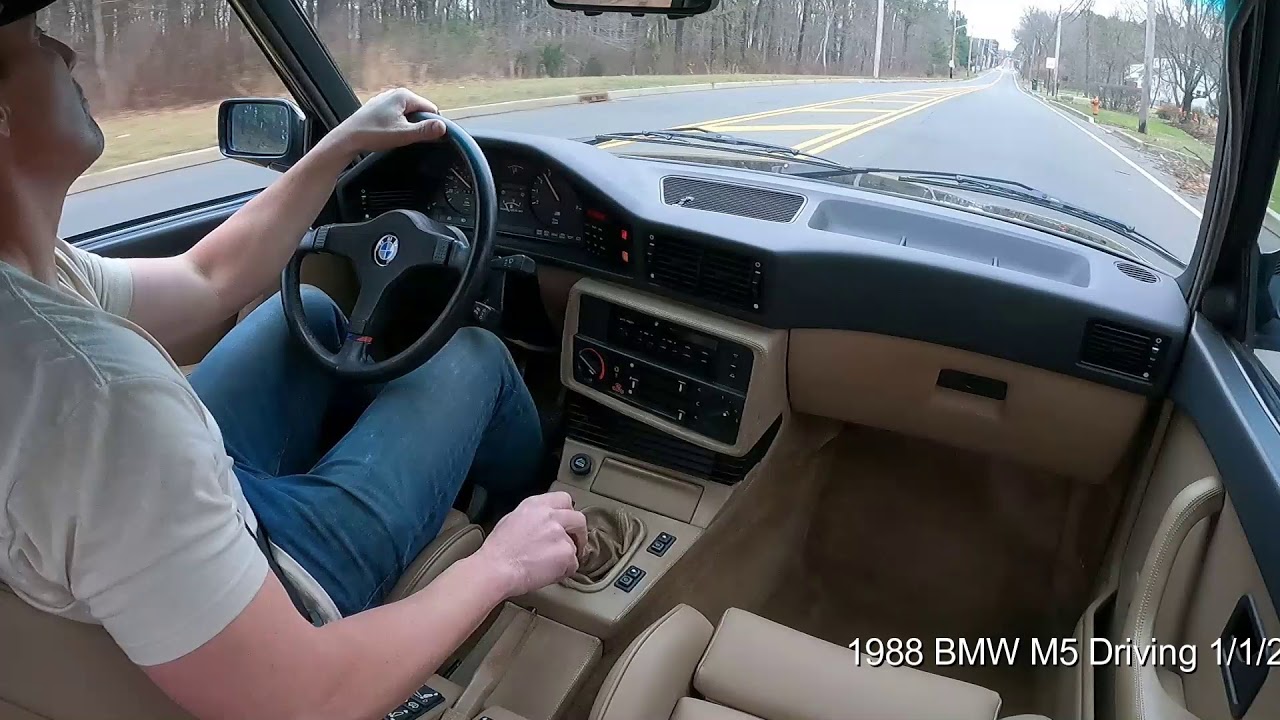 1988 BMW M5 Driving 1/1/21