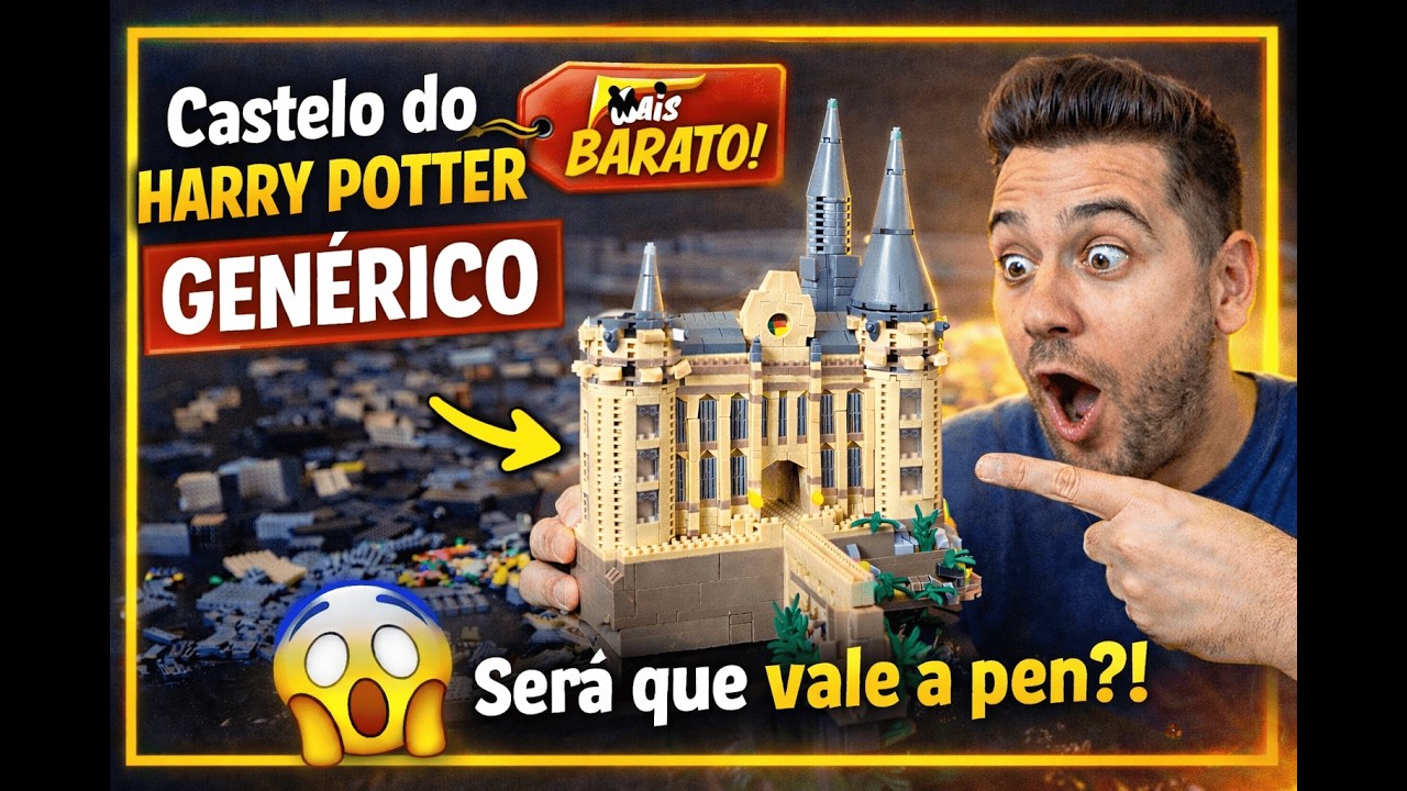 MONTEI o LEGO do Castelo do Harry Potter MAIS BARATO da Internet! Será que vale a pena? 🏰✨ parte1