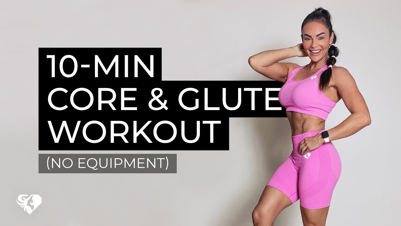 10-MIN CORE & GLUTE WORKOUT | by Emily Skye