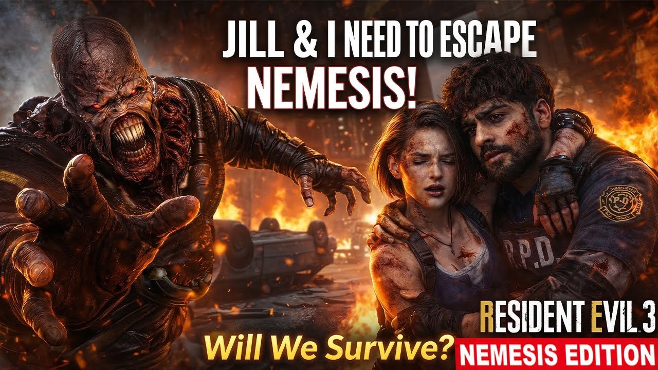 Resident Evil 3 Remake LIVE 🔴 Part 2 | Nemesis Is Back & The Horror Continues 😱 #RE