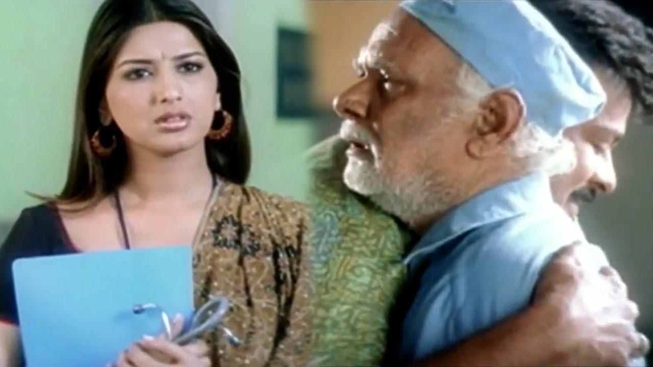 Chiranjeevi & Old man Best Emotional Scene || Shankar Dada MBBS Movie || Shalimar Cinema