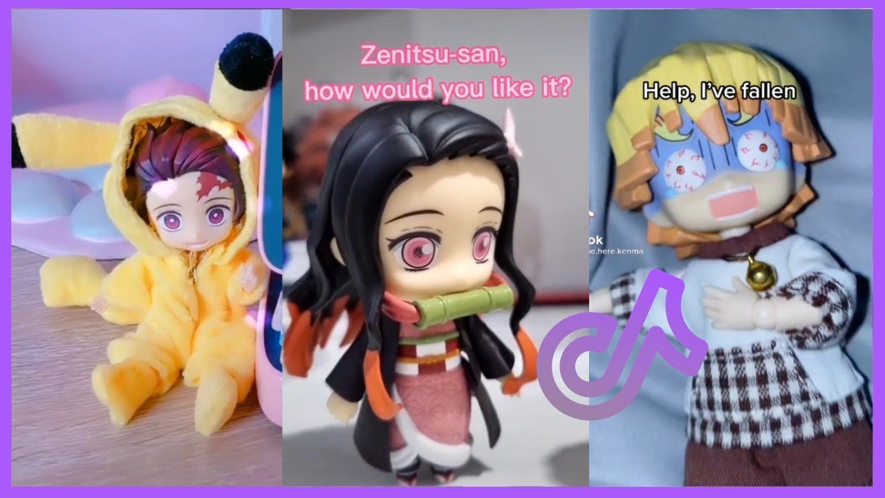 nendoroid • demon slayer • unboxing • stopmotion • kawaii 💮 // Tik Tok Compilation