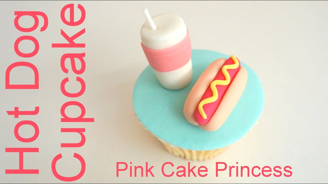 Hot Dog Cupcake how to by Pink Cake Princess