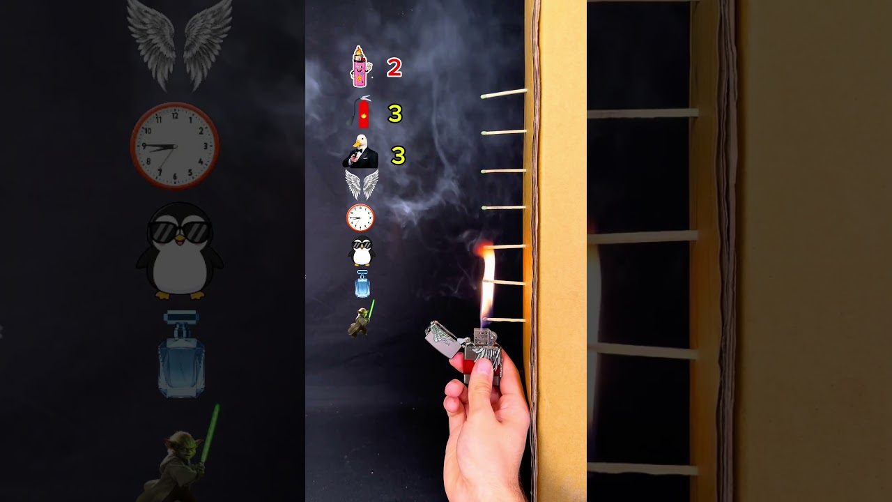 Lighter vs matches, which one burns the most? 🔥