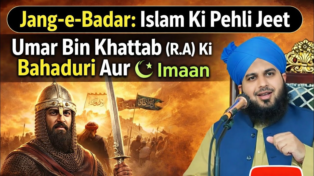 Jang-e-Badar:Islam Ki Pehli Jeet|Hazrat Umar (R.A) Ki Bahaduri Aur Imaan|Bayan Peer Ajmal Raza Qadri