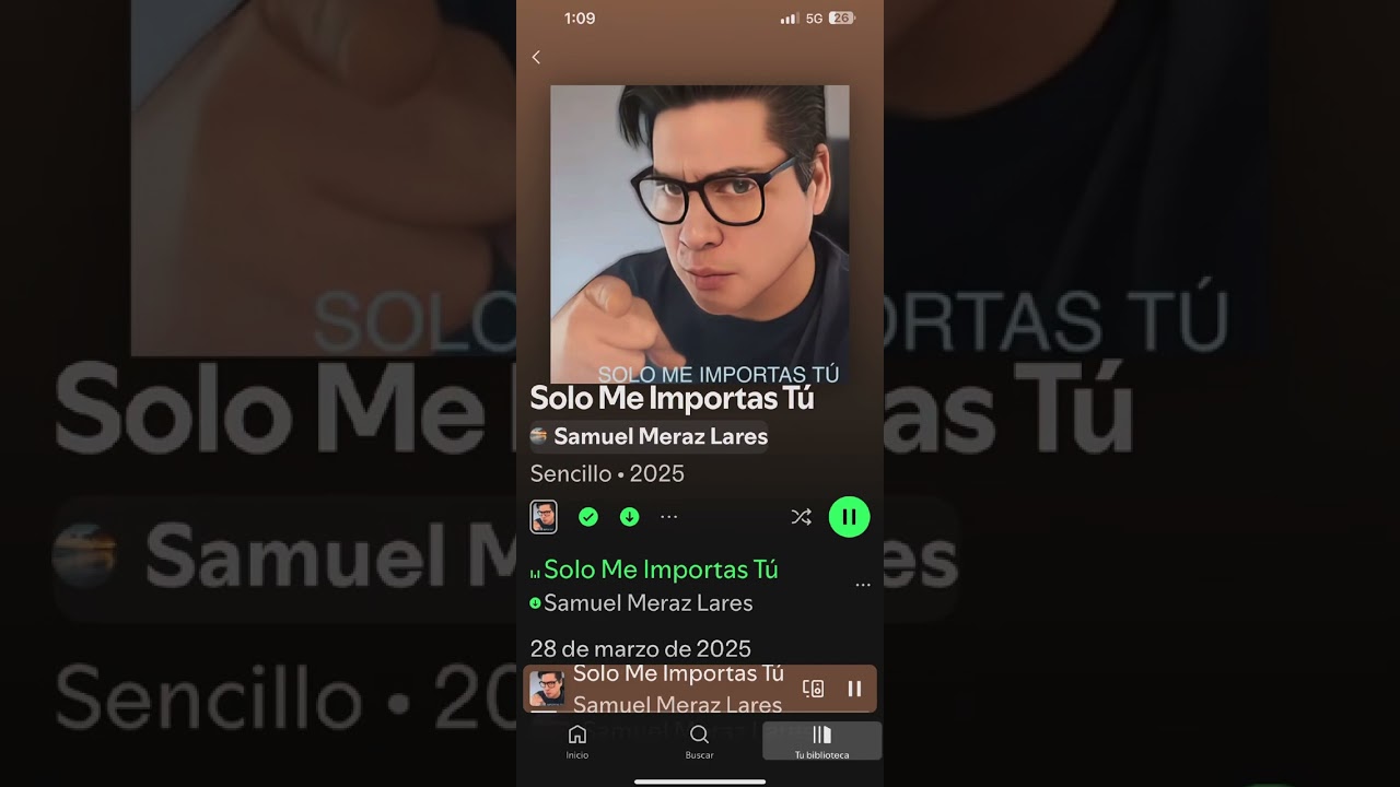 CANCI&Oacute;N COMPLETA: SOLO ME IMPORTAS T&Uacute;. CANTAUTOR: SAMUEL MERAZ LARES.