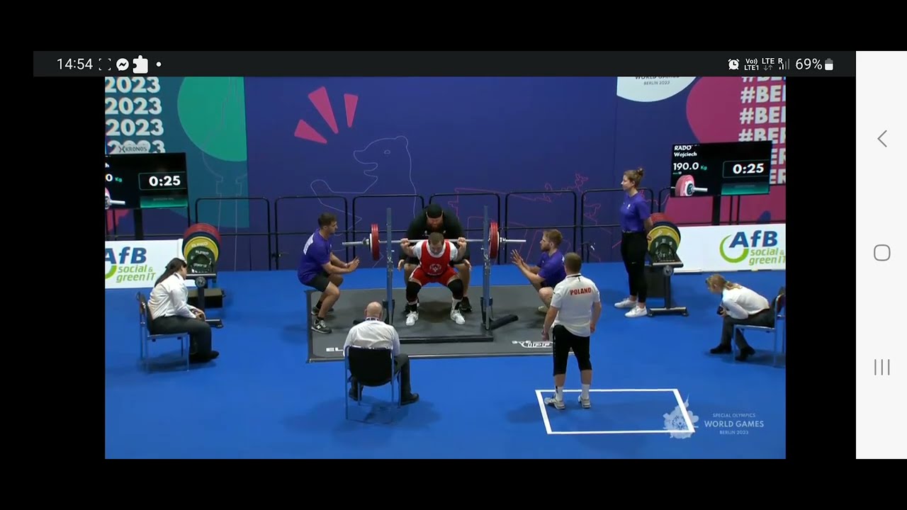 Wojciech Rado Squat 1 podejście World Games Berlin 2023 IPF