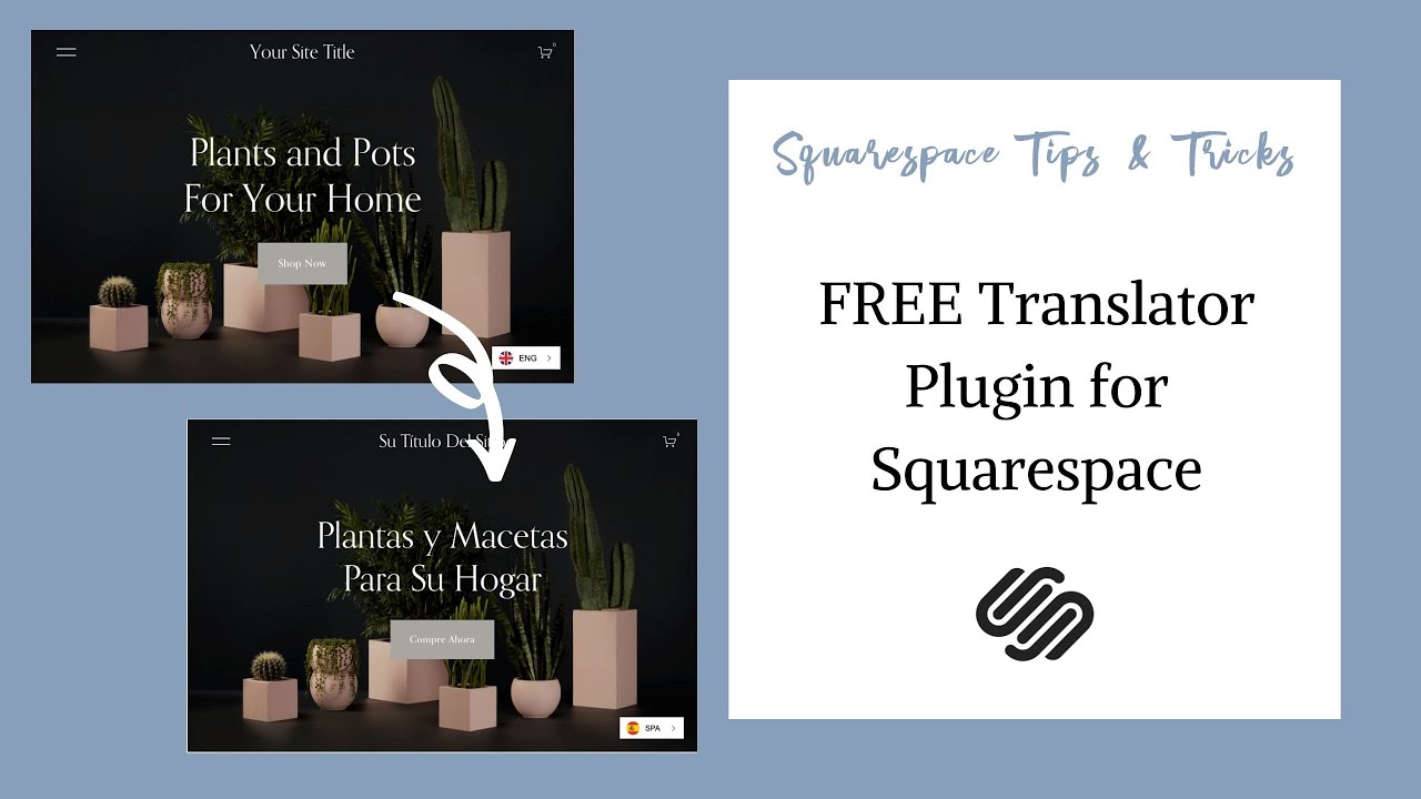 Free Translator Plugin for Squarespace