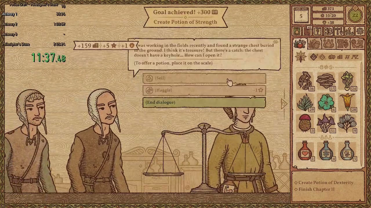 Potion Craft - Philosopher's Stone Speedrun - 1h:27m:39s