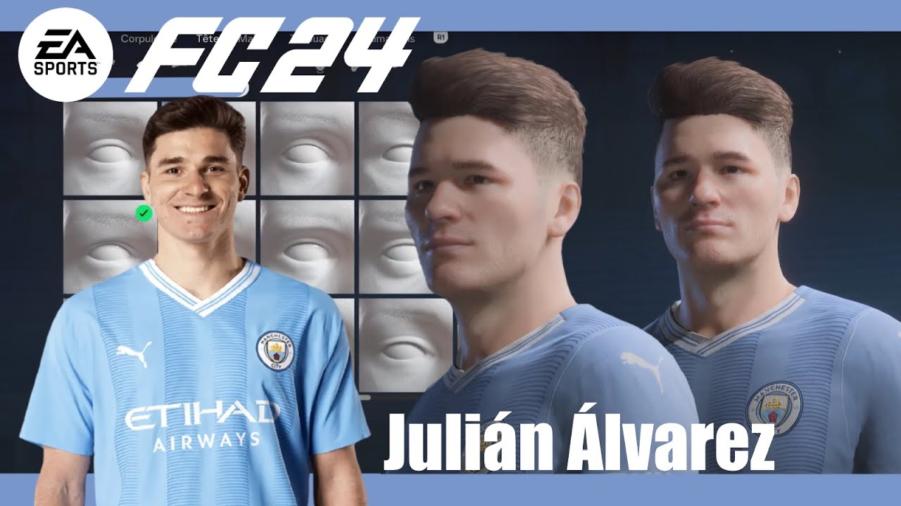 EA FC 24 - Create Julián Álvarez Pro Clubs (Face Creation)