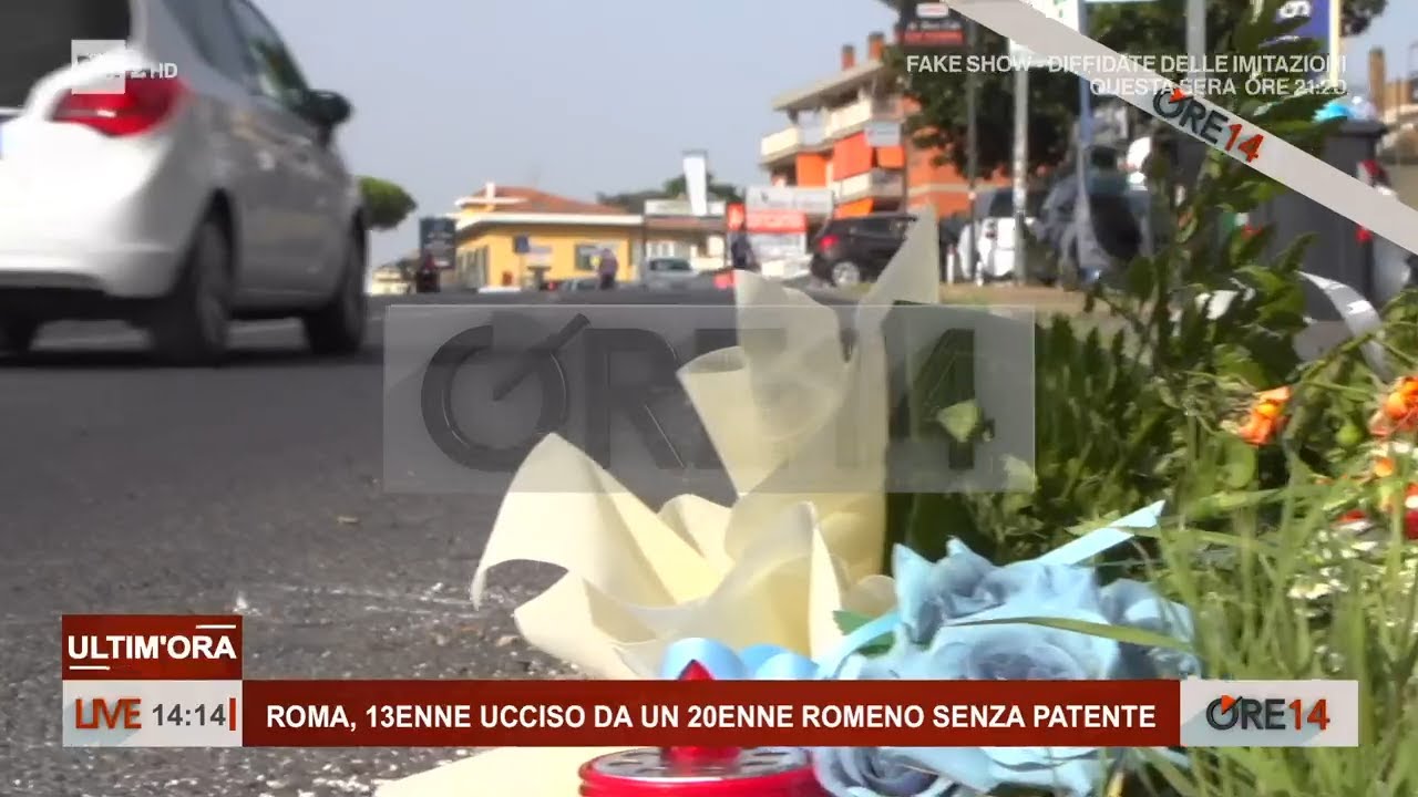 Roma, 13enne ucciso da un 20enne romeno senza patente - Ore 14 18/09/2023