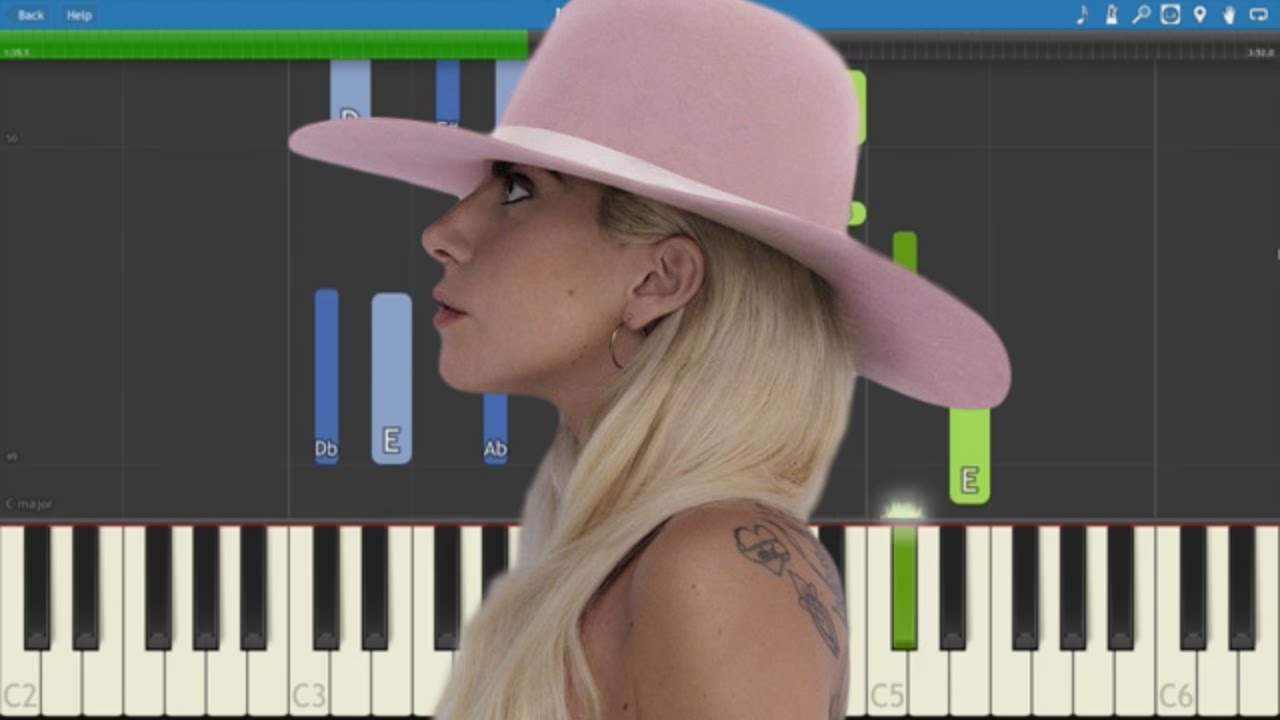 Lady Gaga - Angel Down - Piano Tutorial - How to play Angel Down