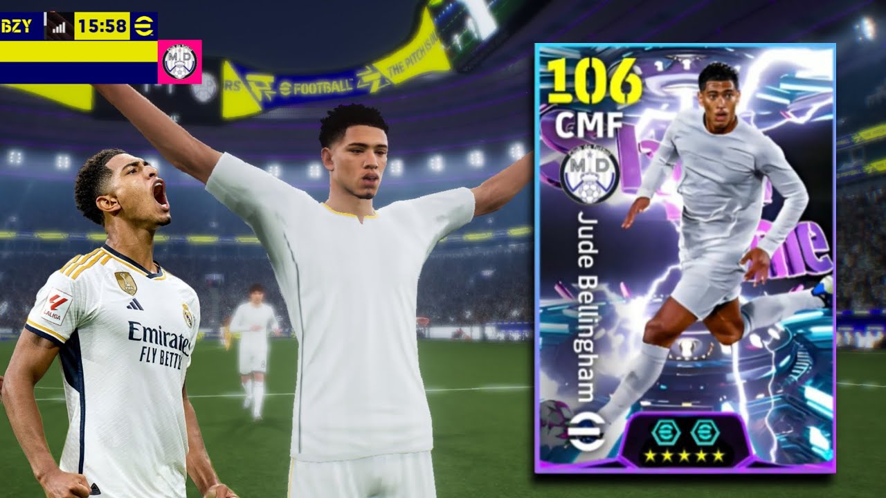 NOVO BELLINGHAM SHOW TIME É MUITO DECISIVO NO EFOOTBALL￼ - gameplay com Bellingham no eFootball 2026