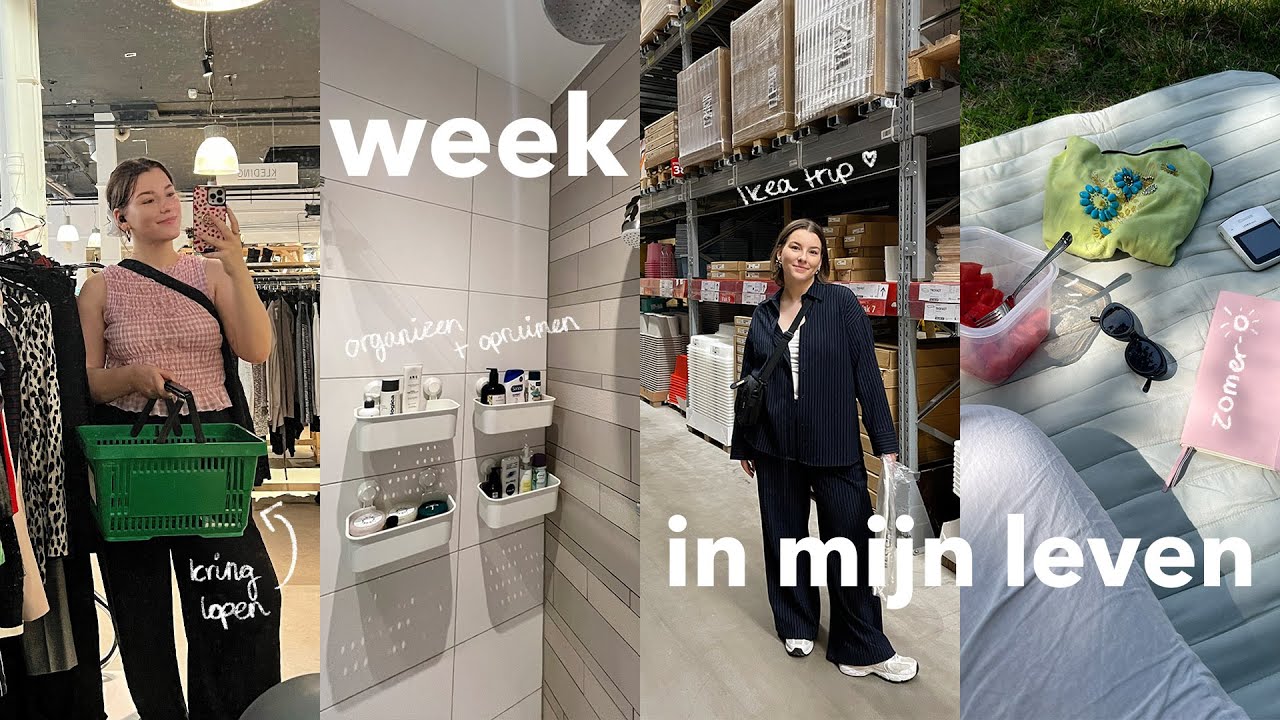 geweldig kringlopen, airco(!!!!), ikea trip + shoplog en douche organizen ⭐️ weekvlog