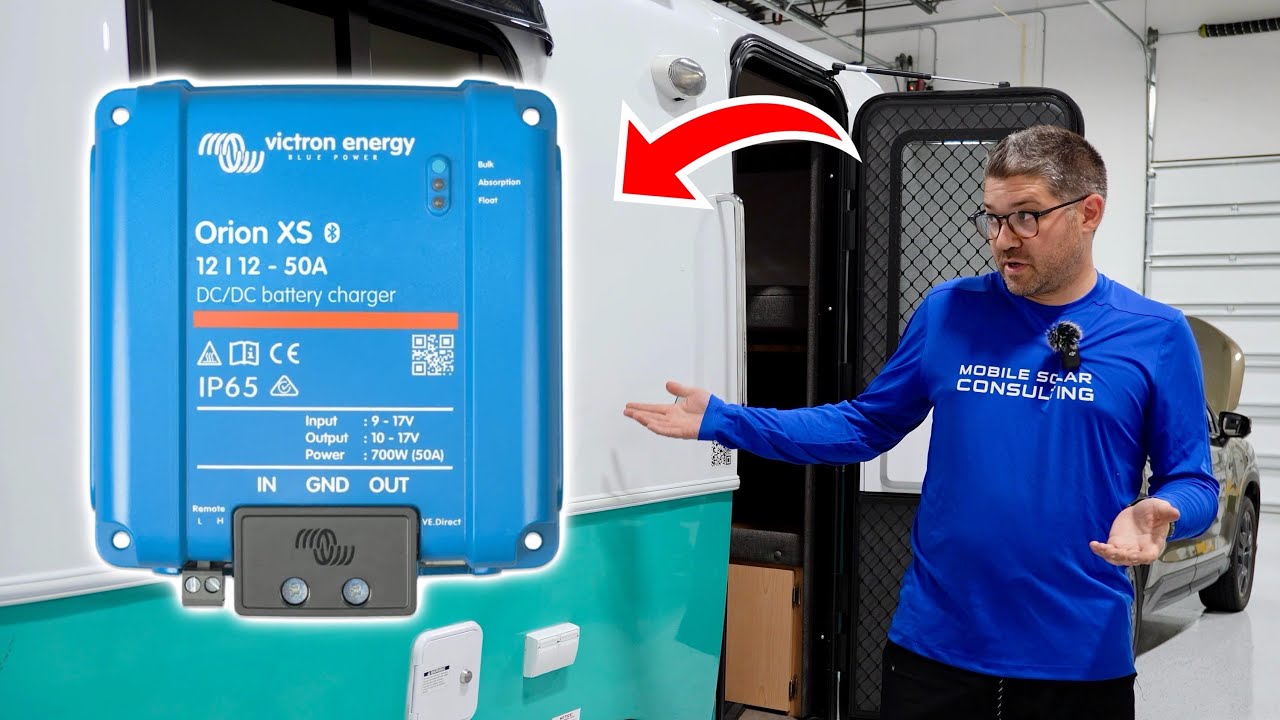 DC-DC Charger Install on the Smallest Travel Trailer You've Ever Seen!