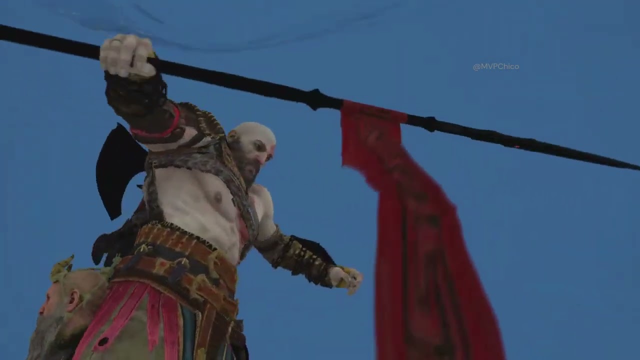 Kratos falling bug meme - God of War Ragnarok Valhalla DLC
