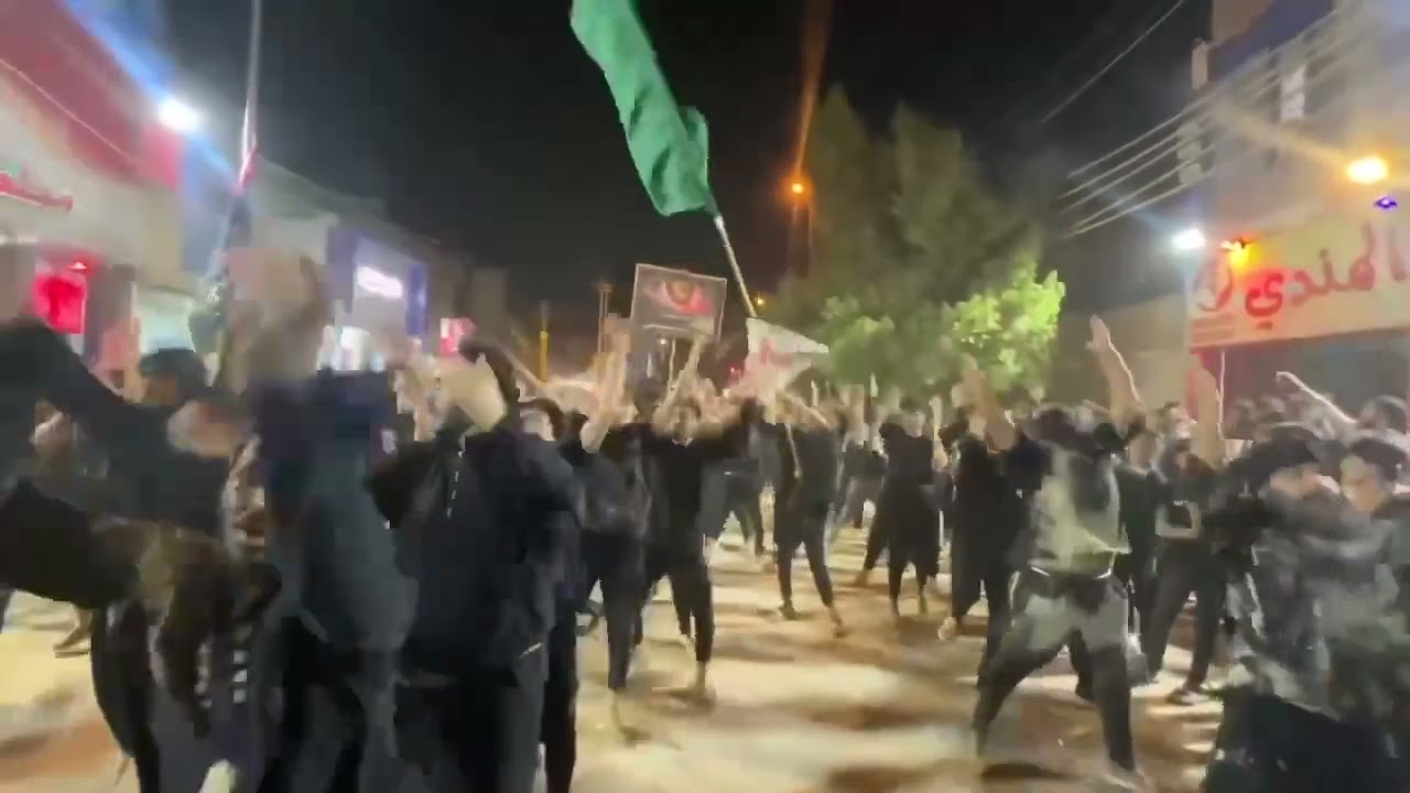 استعراض موكب خدام ام البنين أن كـــُنتَ باكياً لشيء فـ أبكي على الحُسين.