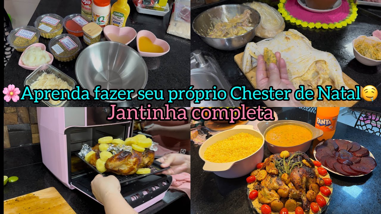 🌸SUGESTÃO DE CARDÁPIO PARA O NATAL/APRENDA FAZER SEU PRÓPRIO CHESTER/JANTINHA COMPLETA/ELYELMA REIS💞